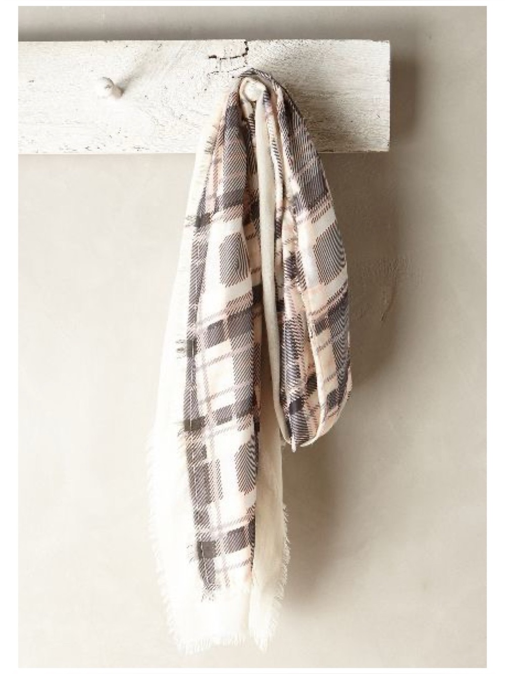 Anthro “Patchworked Plaid Scarf” By Rose & Rose